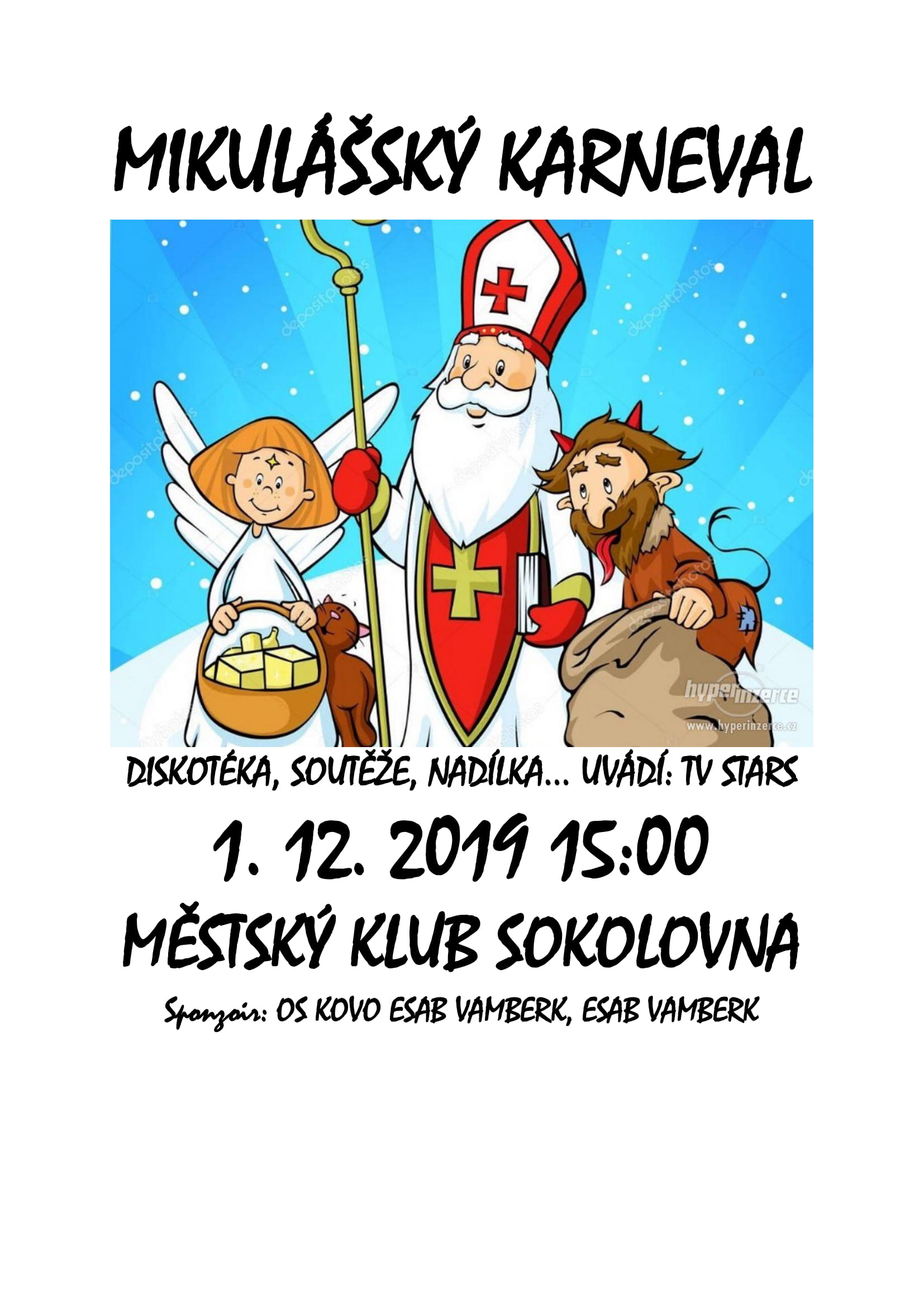 Plakát - Mikulášský karneval VZ-1