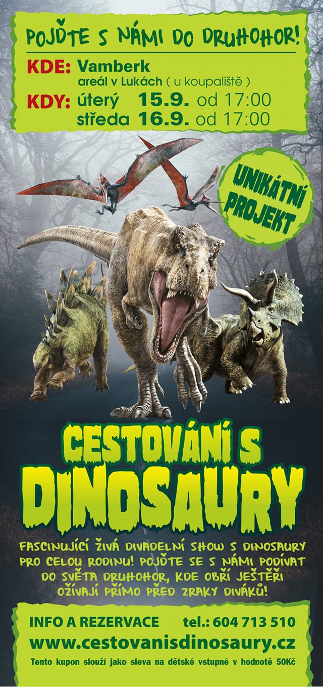 15. a 16.09.2020 - Cestování s dinosaury